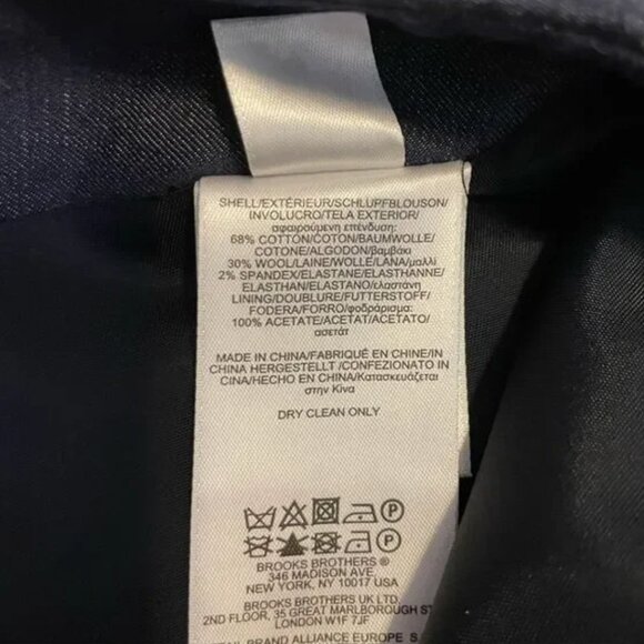 Brooks Brothers Navy Wool Blend Pencil skirt - Picture 6 of 8